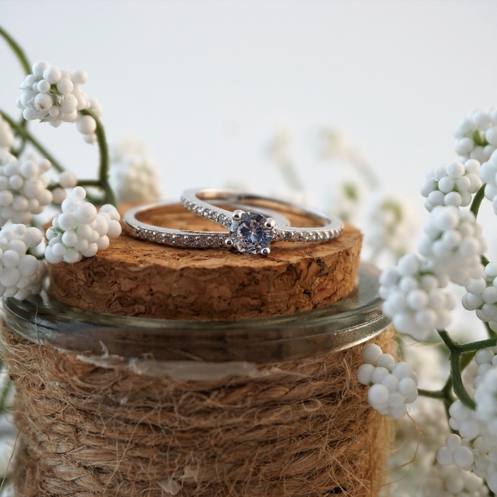 925 Sterling Silver Engagement Ring